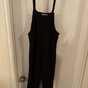 Black stretchy overalls